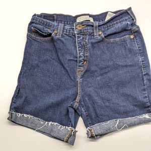 Levi's Perfectly Slim 512 Cut Off Jean Shorts Sz 27